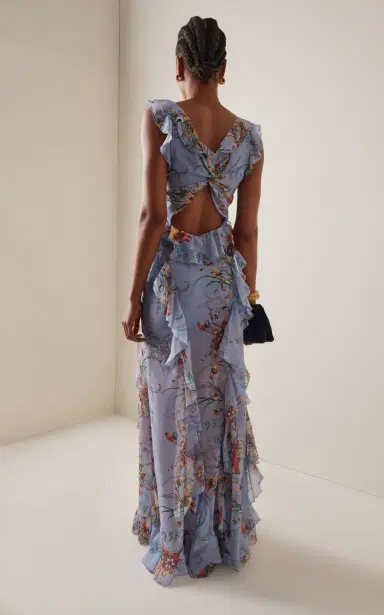 Etro Ruffled Maxi Dress | Thumbnail 4 Etro Ruffled Maxi Dress | Thumbnail 4