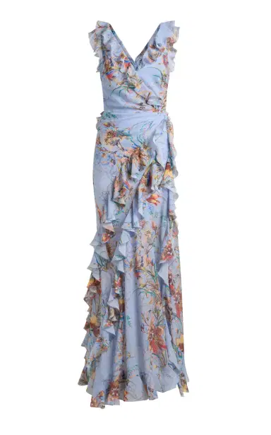 Etro Ruffled Maxi Dress | Thumbnail 1 Etro Ruffled Maxi Dress | Thumbnail 1