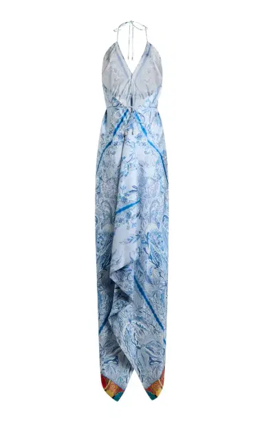 Etro Patterned Asymmetric Midi Dress | Thumbnail 5 Etro Patterned Asymmetric Midi Dress | Thumbnail 5