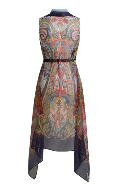 Etro Printed Silk Foulard Vest | Thumbnail 2 Etro Printed Silk Foulard Vest | Thumbnail 2