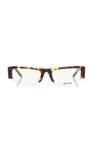 Miu Miu Vedette Square-Frame Acetate Glasses | Thumbnail 1 Miu Miu Vedette Square-Frame Acetate Glasses | Thumbnail 1