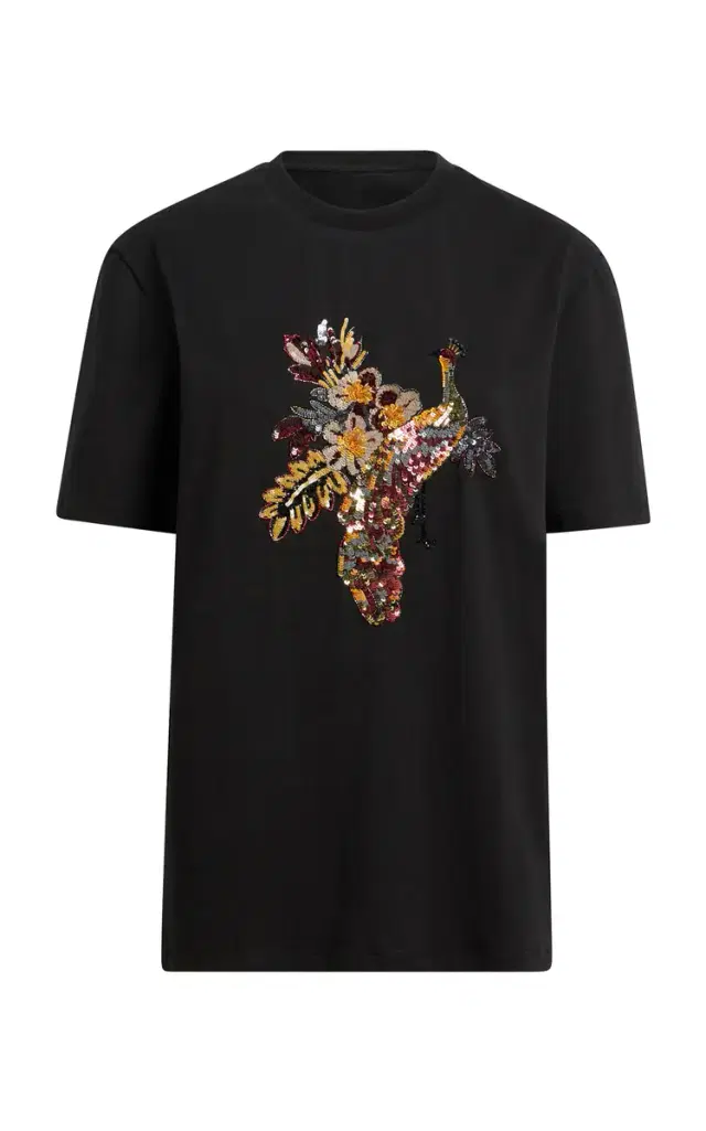 Etro Embroidered Cotton T-Shirt