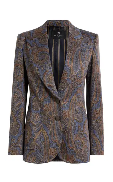 Etro Printed Cotton-Blend Blazer | Thumbnail 2