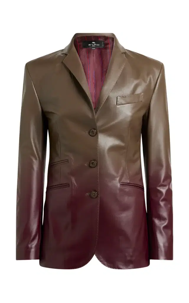 Etro Ombré Leather Blazer