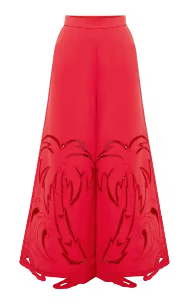 Leo Lin Theodora Appliquéd Wide-Leg Pants | Thumbnail 2