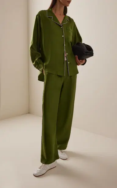 Comme Si Notched Collar Silk Shirt | Thumbnail 3 Comme Si Notched Collar Silk Shirt | Thumbnail 3