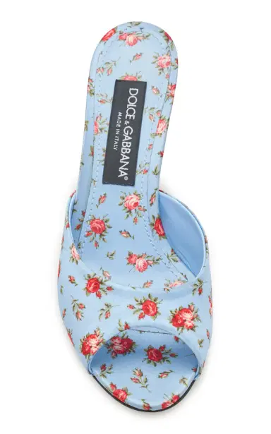 Dolce & Gabbana Rose-Print 60mm Mules | Thumbnail 4 Dolce & Gabbana Rose-Print 60mm Mules | Thumbnail 4