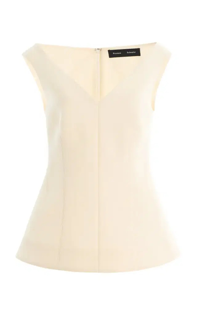 Proenza Schouler Mariam Wool-Scuba Top