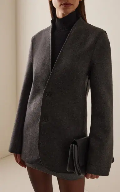 Marie Adam-Leenaerdt Base Classic Single-Breasted Wool Blazer | Thumbnail 2