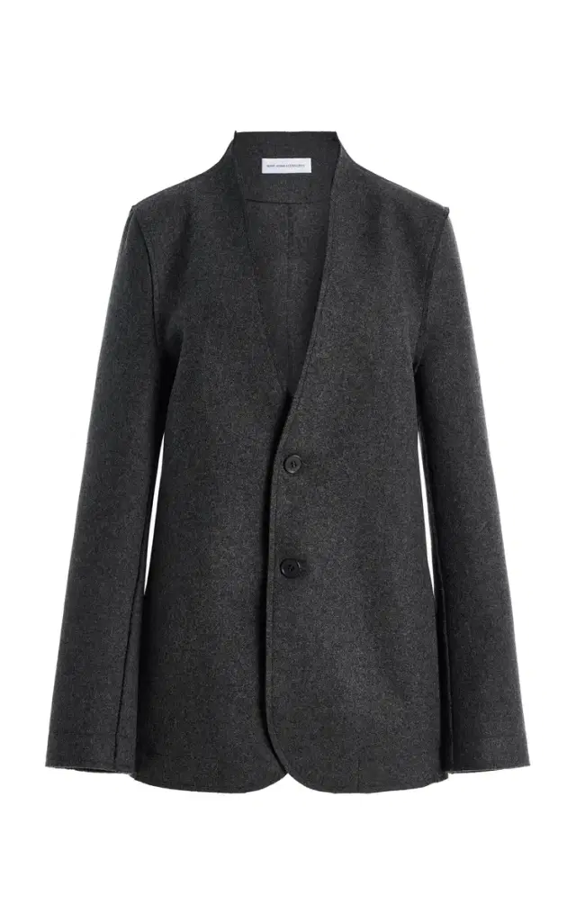 Marie Adam-Leenaerdt Base Classic Single-Breasted Wool Blazer