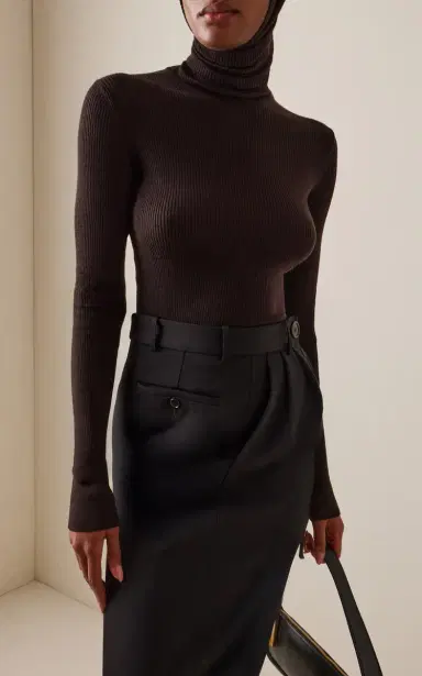 Marie Adam-Leenaerdt Wool-Silk Balaclava Sweater | Thumbnail 2