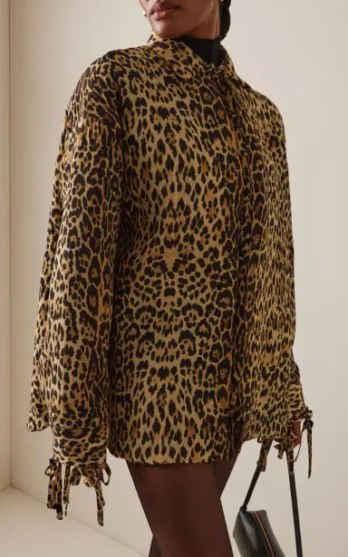 Marie Adam-Leenaerdt Leopard-Print Crepe Base Shirt | Thumbnail 3 Marie Adam-Leenaerdt Leopard-Print Crepe Base Shirt | Thumbnail 3