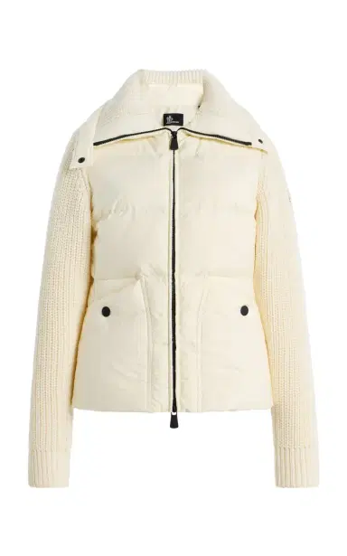 Moncler Grenoble Down Wool Zip-Up Cardigan | Thumbnail 1