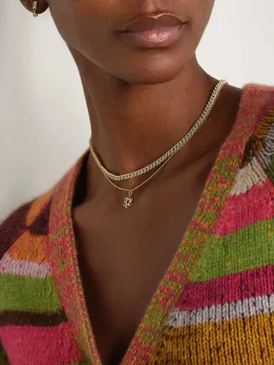 Sydney Evan Cosmos 14-karat Gold Diamond Necklace | Thumbnail 5