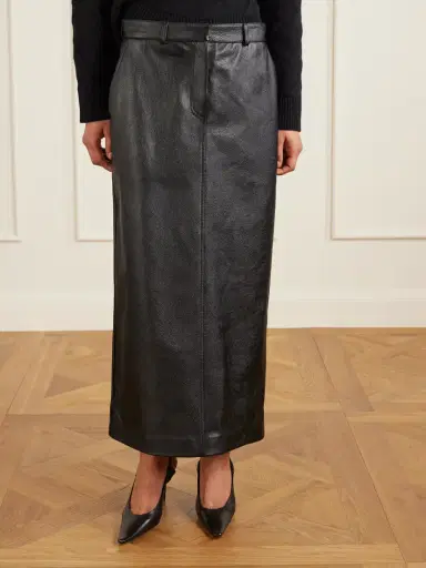 TOTEME Textured-leather Maxi Skirt | Thumbnail 3 TOTEME Textured-leather Maxi Skirt | Thumbnail 3