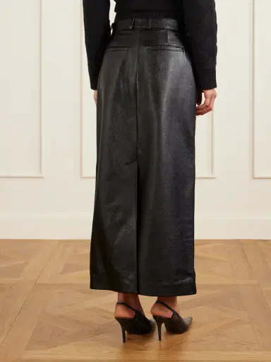 TOTEME Textured-leather Maxi Skirt | Thumbnail 4 TOTEME Textured-leather Maxi Skirt | Thumbnail 4