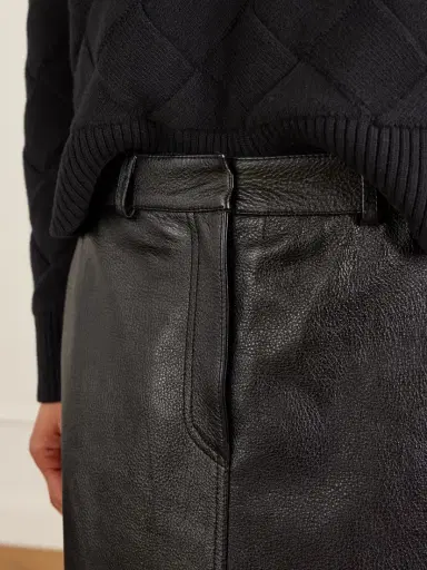 TOTEME Textured-leather Maxi Skirt | Thumbnail 5 TOTEME Textured-leather Maxi Skirt | Thumbnail 5