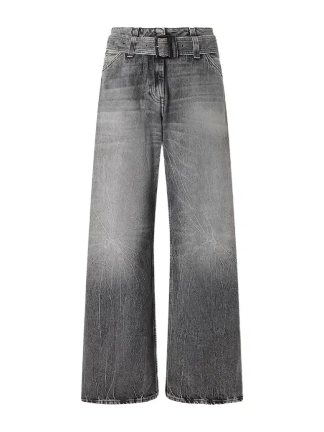 Page Belted Wide-leg Jeans