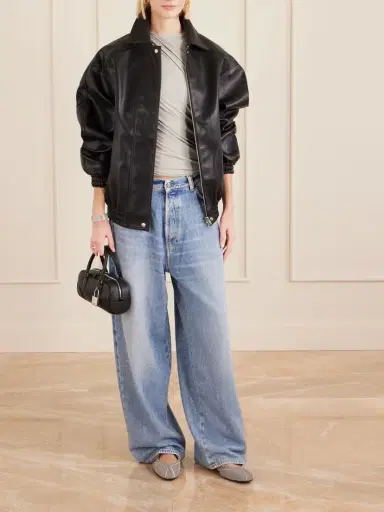 Acne Studios 2023 Crystal-embellished Low-rise Wide-leg Jeans | Thumbnail 2