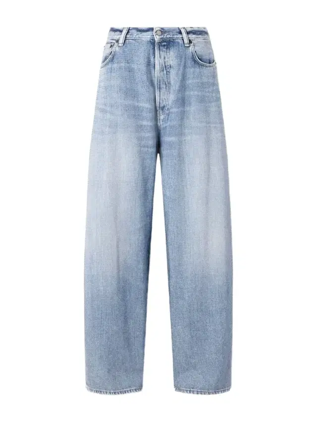 2023 Crystal-embellished Low-rise Wide-leg Jeans
