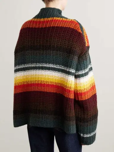 Khaite Yanis Oversized Ribbed Striped Cashmere Sweater | Thumbnail 3 Khaite Yanis Oversized Ribbed Striped Cashmere Sweater | Thumbnail 3