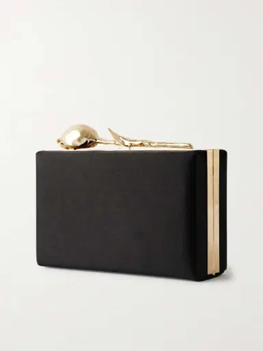 Erdem Bloom Embellished Satin Clutch | Thumbnail 3 Erdem Bloom Embellished Satin Clutch | Thumbnail 3