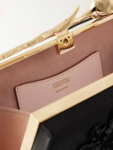 Erdem Bloom Embellished Satin Clutch | Thumbnail 5 Erdem Bloom Embellished Satin Clutch | Thumbnail 5