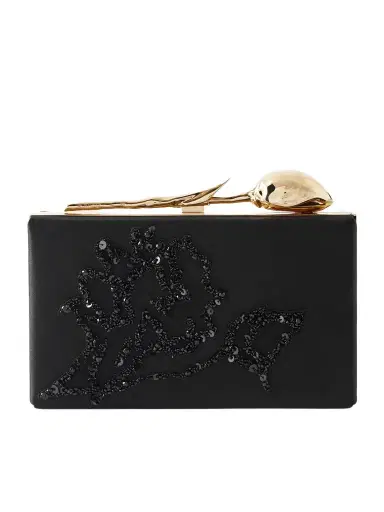 Erdem Bloom Embellished Satin Clutch | Thumbnail 1 Erdem Bloom Embellished Satin Clutch | Thumbnail 1