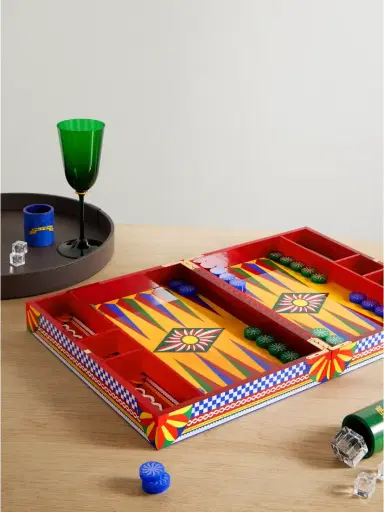 Dolce & Gabbana Caretto Resin And Wood Backgammon Set | Thumbnail 2