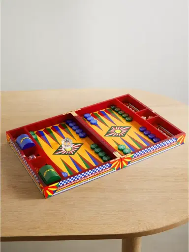 Dolce & Gabbana Caretto Resin And Wood Backgammon Set | Thumbnail 1