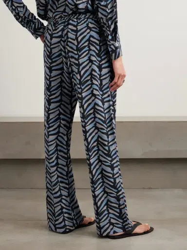 Matteau Printed Silk Crepe De Chine Straight-leg Pants | Thumbnail 4 Matteau Printed Silk Crepe De Chine Straight-leg Pants | Thumbnail 4