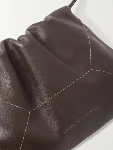 Brunello Cucinelli Embellished Leather Shoulder Bag | Thumbnail 5 Brunello Cucinelli Embellished Leather Shoulder Bag | Thumbnail 5