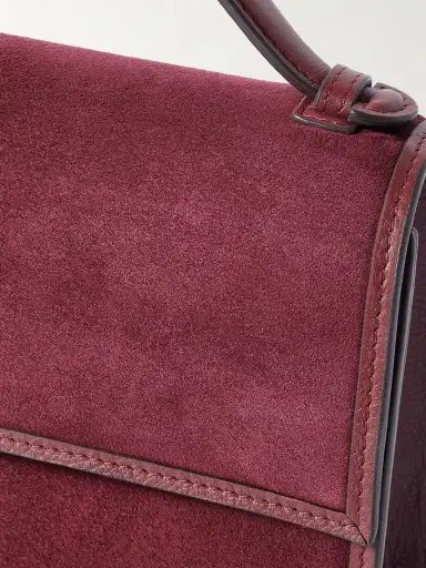 Hunting Season Medium Leather-trimmed Suede Tote | Thumbnail 4 Hunting Season Medium Leather-trimmed Suede Tote | Thumbnail 4