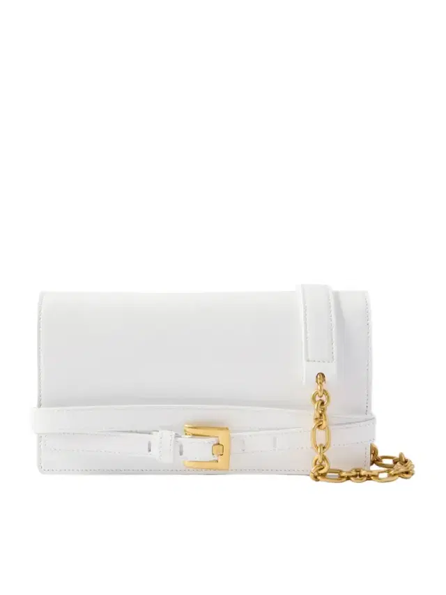 Balmain Shuffle Buckled Leather Shoulder Bag