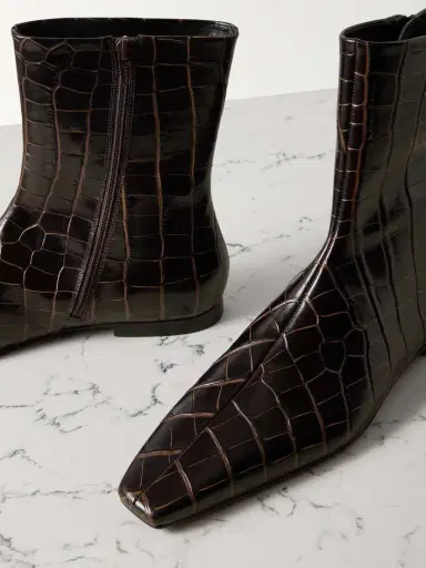 TOTEME Croc-effect Leather Chelsea Boots | Thumbnail 4 TOTEME Croc-effect Leather Chelsea Boots | Thumbnail 4