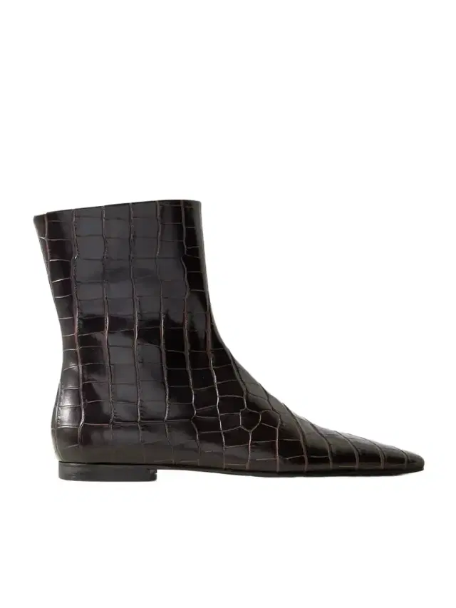 TOTEME Croc-effect Leather Chelsea Boots