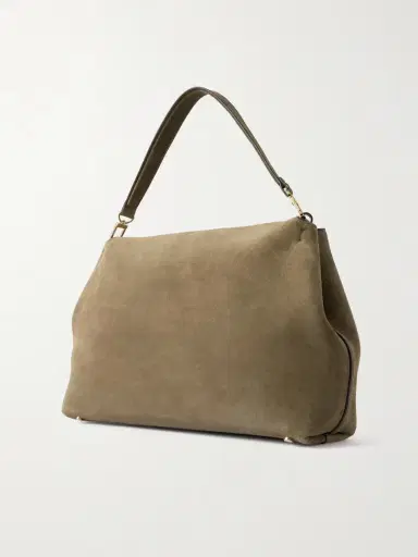 TOTEME T-lock Large Suede Shoulder Bag | Thumbnail 3