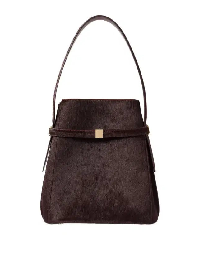 Belted Pony Hair Tote