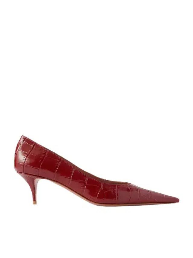 Barbara Croc-effect Leather Pumps
