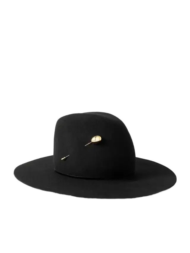 Waverly Embellished Wool And Silk-blend Felt Fedora