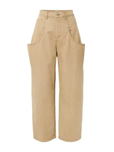 OSSOU Lariat Draped Mid-rise Wide-leg Jeans | Thumbnail 1 OSSOU Lariat Draped Mid-rise Wide-leg Jeans | Thumbnail 1