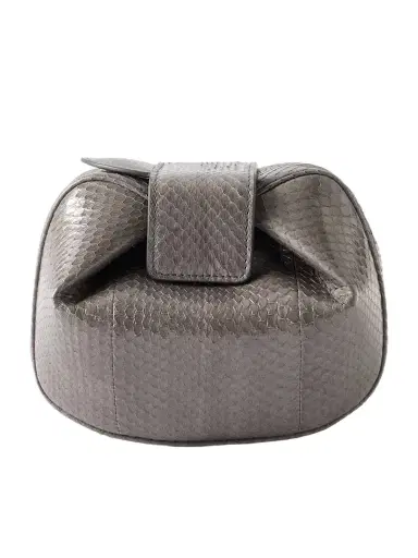 Gabriela Hearst Soft Demi Snakeskin Clutch | Thumbnail 1 Gabriela Hearst Soft Demi Snakeskin Clutch | Thumbnail 1