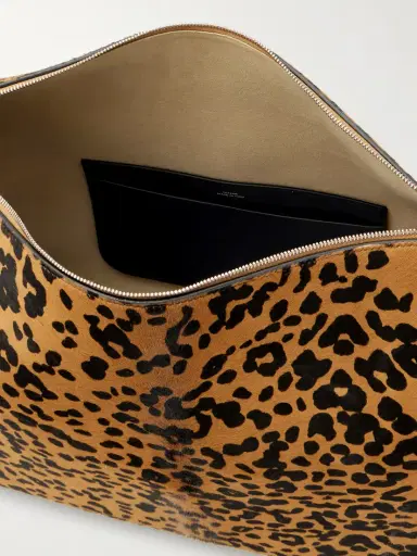 TOTEME Bevel Large Leopard-print Cow Hair Tote | Thumbnail 5