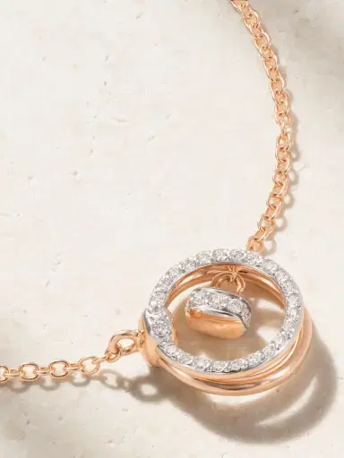 Pomellato Together Rhodium-plated 18-karat Rose Gold Diamond Bracelet | Thumbnail 4