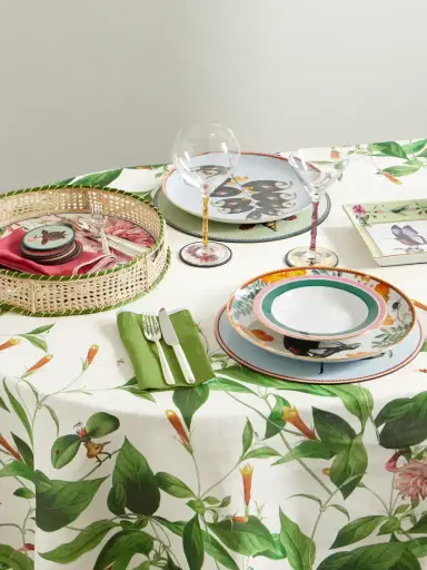 La DoubleJ + Beto Val Large Printed Linen Tablecloth | Thumbnail 2