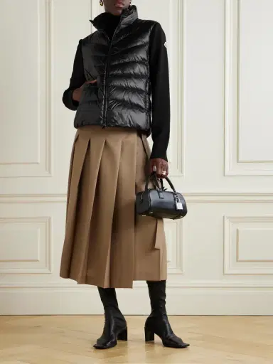 Moncler Wool And Shell Quilted Down Jacket | Thumbnail 2