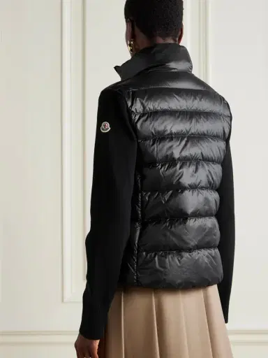 Moncler Wool And Shell Quilted Down Jacket | Thumbnail 3
