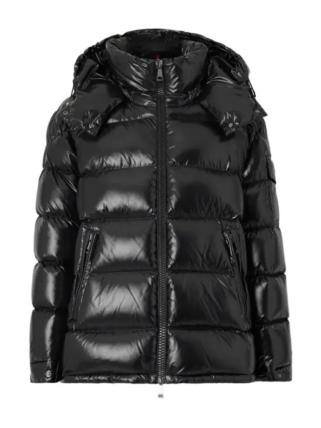 Moncler Maire Hooded Quilted Glossed-shell Down Jacket