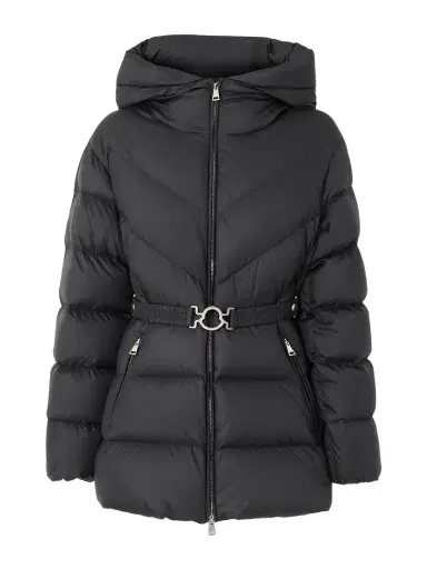 Moncler Brosse Belted Hooded Appliquéd Quilted Shell Down Jacket | Thumbnail 1