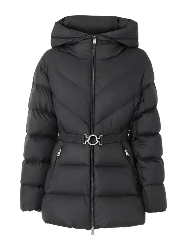 Moncler Brosse Belted Hooded Appliquéd Quilted Shell Down Jacket